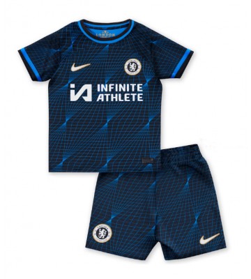 Chelsea Replika Babytøj Udebanesæt Børn 2023-24 Kortærmet (+ Korte bukser)